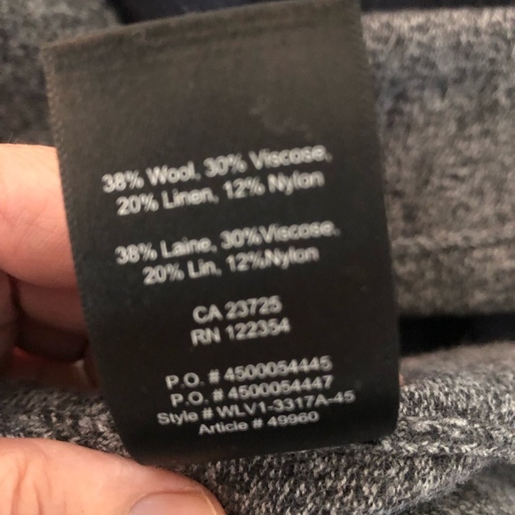 Aritzia  Babaton wool linen blend V neck pullover sweater size small - Picture 7 of 13